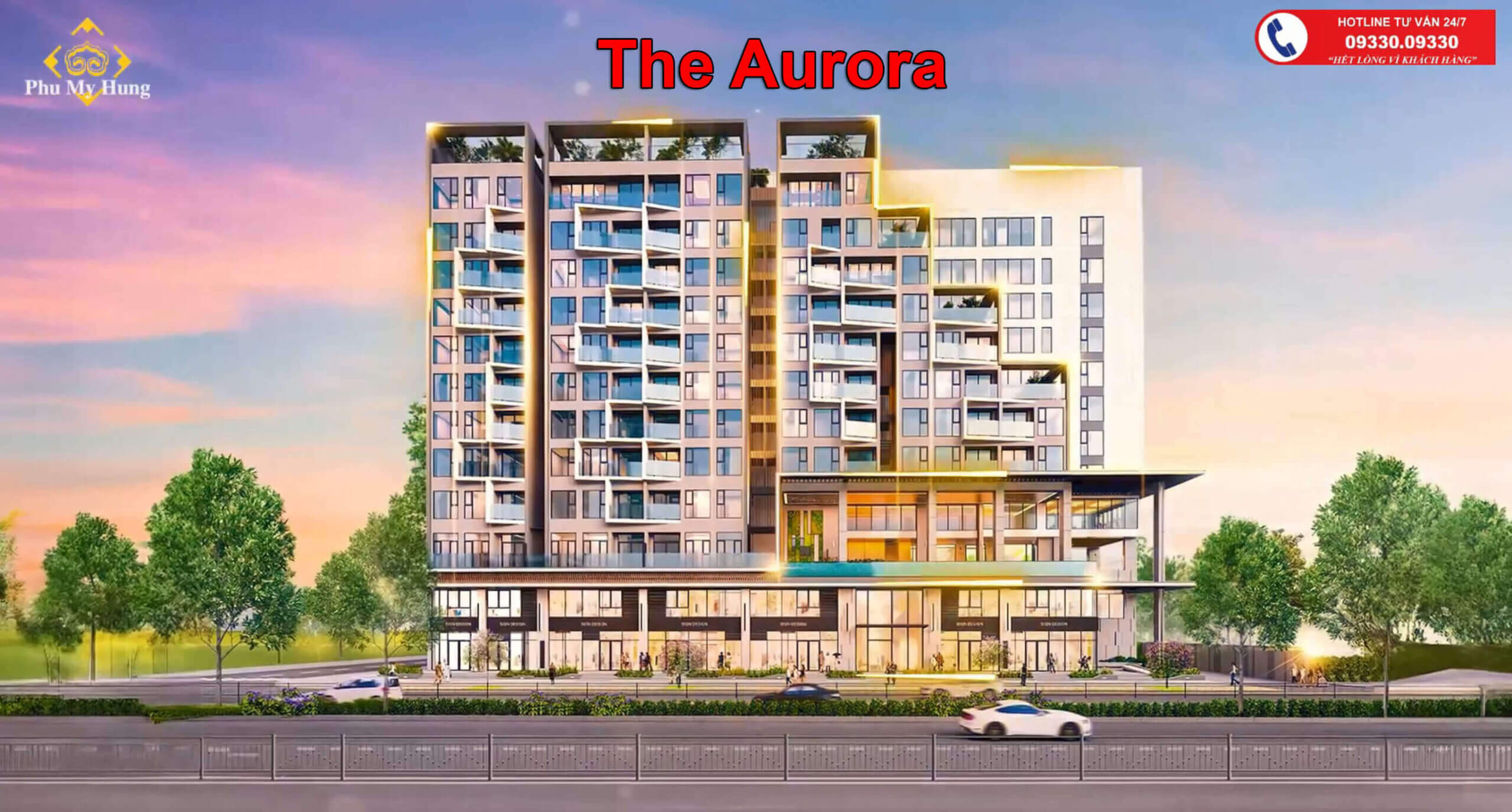 Phối cảnh tổng quan dự án The Aurora Phu My Hung